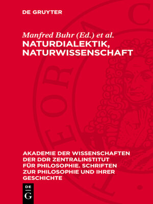 cover image of Naturdialektik, Naturwissenschaft